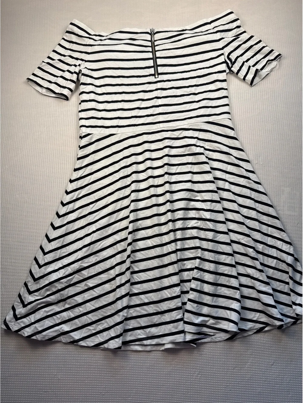 White House Black Market Off-Shoulder Striped Dress Size M